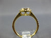 ESTATE WIDE .53CT DIAMOND 18KT YELLOW GOLD CLUSTER FLOWER HALO FRIENDSHIP RING