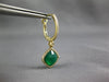 5.3CT DIAMOND & AAA AGOT 14KT YELLOW GOLD HALO SQUARE LEVERBACK HANGING EARRINGS