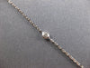 ESTATE LARGE .27CT DIAMOND 14KT WHITE GOLD 3D SUNBURST FLOWER LOVE NECKLACE