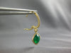 5.3CT DIAMOND & AAA AGOT 14KT YELLOW GOLD HALO SQUARE LEVERBACK HANGING EARRINGS