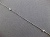 ESTATE LARGE .27CT DIAMOND 14KT WHITE GOLD 3D SUNBURST FLOWER LOVE NECKLACE