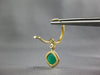5.3CT DIAMOND & AAA AGOT 14KT YELLOW GOLD HALO SQUARE LEVERBACK HANGING EARRINGS