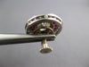 ANTIQUE 4.25CT DIAMOND & AAA RUBY PLATINUM ROUND & BAGUETTE TEAR DROP EARRINGS