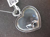 EXTRA LARGE .71CT DIAMOND & CRYSTAL 14K WHITE GOLD DOUBLE HEART FLOATING PENDANT