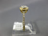 ESTATE .34CT DIAMOND 18KT YELLOW GOLD ROUND CLUSTER HALO SEMI ETERNITY FUN RING