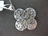 LARGE 6.47CT DIAMOND & AAA MOTHER OF PEARL 18KT WHITE GOLD 4 LEAF CLOVER PENDANT