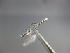 ESTATE SMALL .04CT DIAMOND 18KT WHITE GOLD CLASSIC CLUSTER ROUND BEADED FUN RING