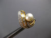 3.50CT DIAMOND & AAA SOUTH SEA PEARL 18KT 2 TONE GOLD TEAR DROP CLIP ON EARRINGS