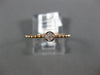 ESTATE SMALL .04CT DIAMOND 18KT ROSE GOLD CLASSIC CLUSTER ROUND BEADED FUN RING