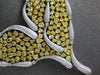 EXTRA LARGE 55.42CT WHITE & CANARY DIAMOND 18KT 2 TONE GOLD LEAF TENNIS NECKLACE