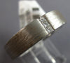 .15CT DIAMOND 14KT WHITE GOLD MATTE & SHINY SOLID 3 STONE MENS ANNIVERSARY RING