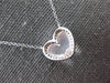 2.31CT DIAMOND & AAA LIGHT PINK QUARTZ 14KT WHITE GOLD 3D HEART LOVE NECKLACE