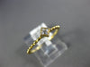 ESTATE SMALL .09CT DIAMOND 18KT YELLOW GOLD 3D CLUSTER SQUARE BEADED FUN RING