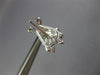 2.78CT DIAMOND & AAA EMERALD 18KT WHITE GOLD TEAR DROP CLIP ON HANGING EARRINGS