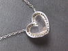 2.31CT DIAMOND & AAA LIGHT PINK QUARTZ 14KT WHITE GOLD 3D HEART LOVE NECKLACE