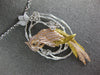EXTRA LARGE 1.50CT MULTI COLOR DIAMOND 18K WHITE & ROSE GOLD 3D PARROT NECKLACE