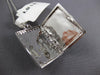 .92CT WHITE & CHOCOLATE FANCY DIAMOND 18K WHITE GOLD ACE OF SPADE LOCKET PENDANT