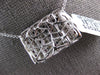 LARGE 1.89CT DIAMOND & AAA PINK SAPPHIRE 18K WHITE GOLD MULTI ROW SLIDER PENDANT