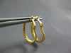 ESTATE .6CT DIAMOND 14K YELLOW GOLD CLASSIC 2MM OVAL LEVERBACK HANGING EARRINGS