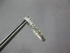 ESTATE 1.0CT DIAMOND 14K WHITE GOLD CLASSIC 2MM INSIDE OUT HOOP HUGGIE EARRINGS