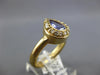 1.12CT DIAMOND & AAA TANZANITE 14KT YELLOW GOLD PEAR SHAPE HALO ENGAGEMENT RING