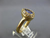 1.12CT DIAMOND & AAA TANZANITE 14KT YELLOW GOLD PEAR SHAPE HALO ENGAGEMENT RING