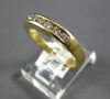 ESTATE 0.33CT DIAMOND 14KT YELLOW GOLD 3D ROUND 3.5MM CHANNEL ANNIVERSARY RING