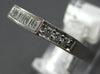 .40CT DIAMOND 18K WHITE GOLD ROUND & BAGUETTE FILIGREE MILGRAIN ANNIVERSARY RING