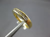 ESTATE 0.33CT DIAMOND 14KT YELLOW GOLD 3D ROUND 3.5MM CHANNEL ANNIVERSARY RING