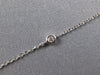 .77CT DIAMOND 14KT WHITE GOLD 3D OVAL TEAR DROP BY THE YARD LARIAT FUN NECKLACE