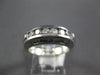 WIDE 1.26CT DIAMOND 14KT WHITE GOLD 3D ROUND & BAGUETTE CHANNEL ANNIVERSARY RING