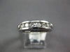 WIDE 1.26CT DIAMOND 14KT WHITE GOLD 3D ROUND & BAGUETTE CHANNEL ANNIVERSARY RING