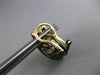 3.65CT DIAMOND & AAA CITRINE 14K YELLOW & BLACK GOLD 3D CLIP ON HANGING EARRINGS