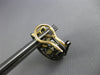 3.65CT DIAMOND & AAA CITRINE 14K YELLOW & BLACK GOLD 3D CLIP ON HANGING EARRINGS