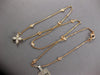1.11CT DIAMOND 14K ROSE GOLD FLOWER MARQUISE & ROUND BY THE YARD LOVE NECKLACE