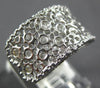 .28CT DIAMOND 14KT WHITE GOLD MULTI ROW ETOILE FILIGREE WEDDING ANNIVERSARY RING