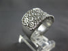 .28CT DIAMOND 14KT WHITE GOLD MULTI ROW ETOILE FILIGREE WEDDING ANNIVERSARY RING