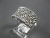.28CT DIAMOND 14KT WHITE GOLD MULTI ROW ETOILE FILIGREE WEDDING ANNIVERSARY RING