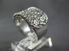 .28CT DIAMOND 14KT WHITE GOLD MULTI ROW ETOILE FILIGREE WEDDING ANNIVERSARY RING