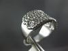 .28CT DIAMOND 14KT WHITE GOLD MULTI ROW ETOILE FILIGREE WEDDING ANNIVERSARY RING