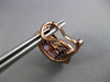 3.90CT DIAMOND & AAA AMETHYST 14K ROSE GOLD MULTI SHAPE CLIP ON HANGING EARRINGS