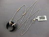 5.44CT DIAMOND & AAA ONYX 14K 2 TONE GOLD HORSE SHOE MOON BY THE YARD NECKLACE