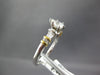 ESTATE 0.91CT PEAR SHAPE & BAGUETTE DIAMOND 18KT 2 TONE GOLD 3D ENGAGEMENT RING