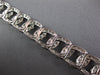 ESTATE LARGE 10CT DIAMOND 14KT WHITE GOLD 3D OVAL CLASSIC LINK TENNIS BRACELET