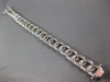 ESTATE LARGE 10CT DIAMOND 14KT WHITE GOLD 3D OVAL CLASSIC LINK TENNIS BRACELET