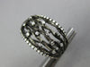 WIDE .60CT DIAMOND 14KT BLACK GOLD 3D MULTI ROW ETOILE CLIP ON HANGING EARRINGS