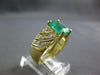 LARGE 2.2CT DIAMOND & AAA EMERALD 14K YELLOW GOLD CLASSIC ENGAGEMENT RING 27202
