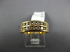 ESTATE WIDE 0.80CT DIAMOND 14KT YELLOW GOLD 2 ROW ROUND CHANNEL ANNIVERSARY RING