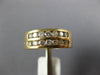 ESTATE WIDE 0.80CT DIAMOND 14KT YELLOW GOLD 2 ROW ROUND CHANNEL ANNIVERSARY RING