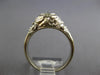 ANTIQUE ART DECO .36CT OLD MINE DIAMOND 18K WHITE GOLD 3D ENGAGEMENT RING #27191